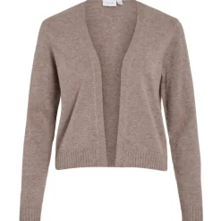 VILA DAME CARDIGAN VIRIL SHORT L/S KNIT CARDIGAN-NOOS - Falcon Melange Best