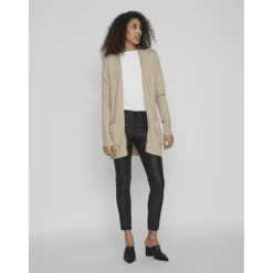 VILA dame cardigan VIRIL - Natural MELANGE Hot