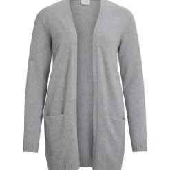 VILA dame cardigan VIRIL - Medium grey melange Online