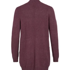 VILA dame cardigan VIRIL - Fig Dark Melange