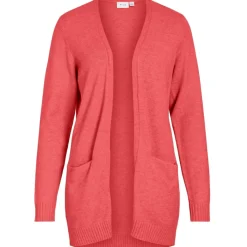 VILA dame cardigan VIRIL - Dubarry DARK MELANGE Hot