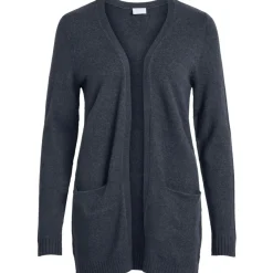 VILA dame cardigan VIRIL - Total eclipse melange
