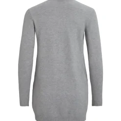 VILA dame cardigan VIRIL - Light Grey Melange Clearance