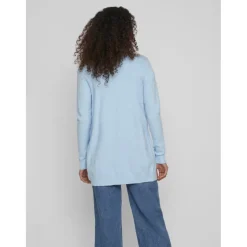 VILA dame cardigan VIRIL - Kentucky Blue MELANGE Hot