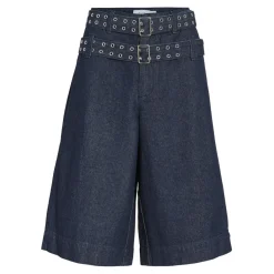 VILA dame denim shorts VIADONA - Dark Blue Denim