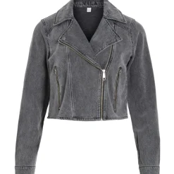 VILA dame jakke VIKIKI - Medium Grey Denim Online