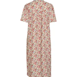 VILA dame kjole VIJONA - Cloud Dancer RED FLOWERS New