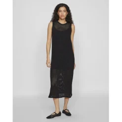 VILA dame kjole VIKALVIN - Black Outlet