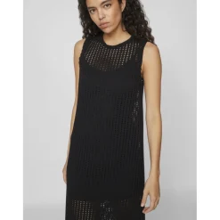 VILA dame kjole VIKALVIN - Black Outlet