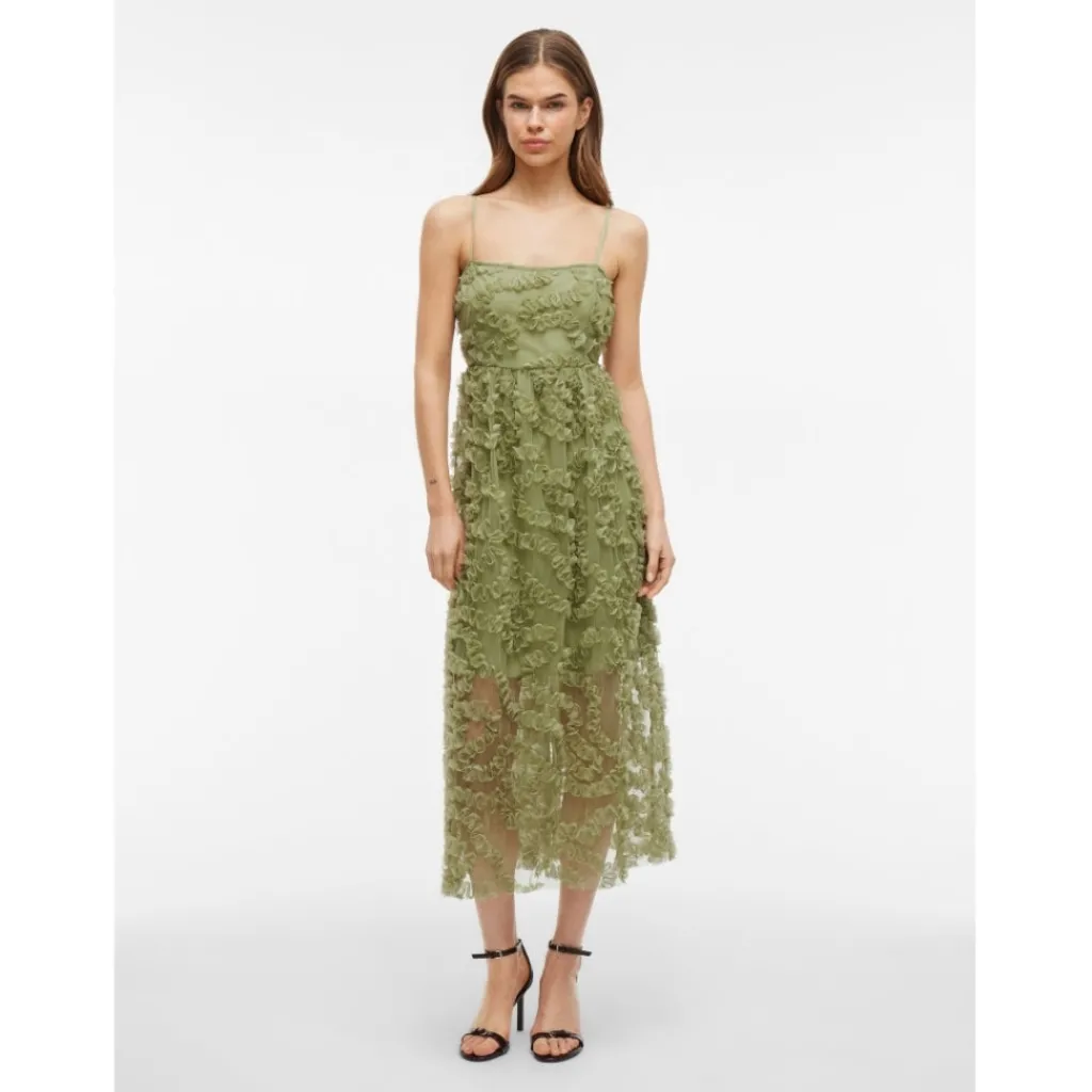 VILA dame kjole VILEONORA - Sage Hot
