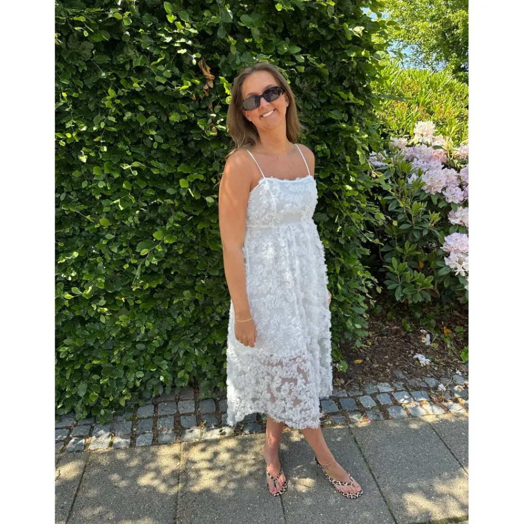 VILA dame kjole VILEONORA - Cloud Dancer Outlet