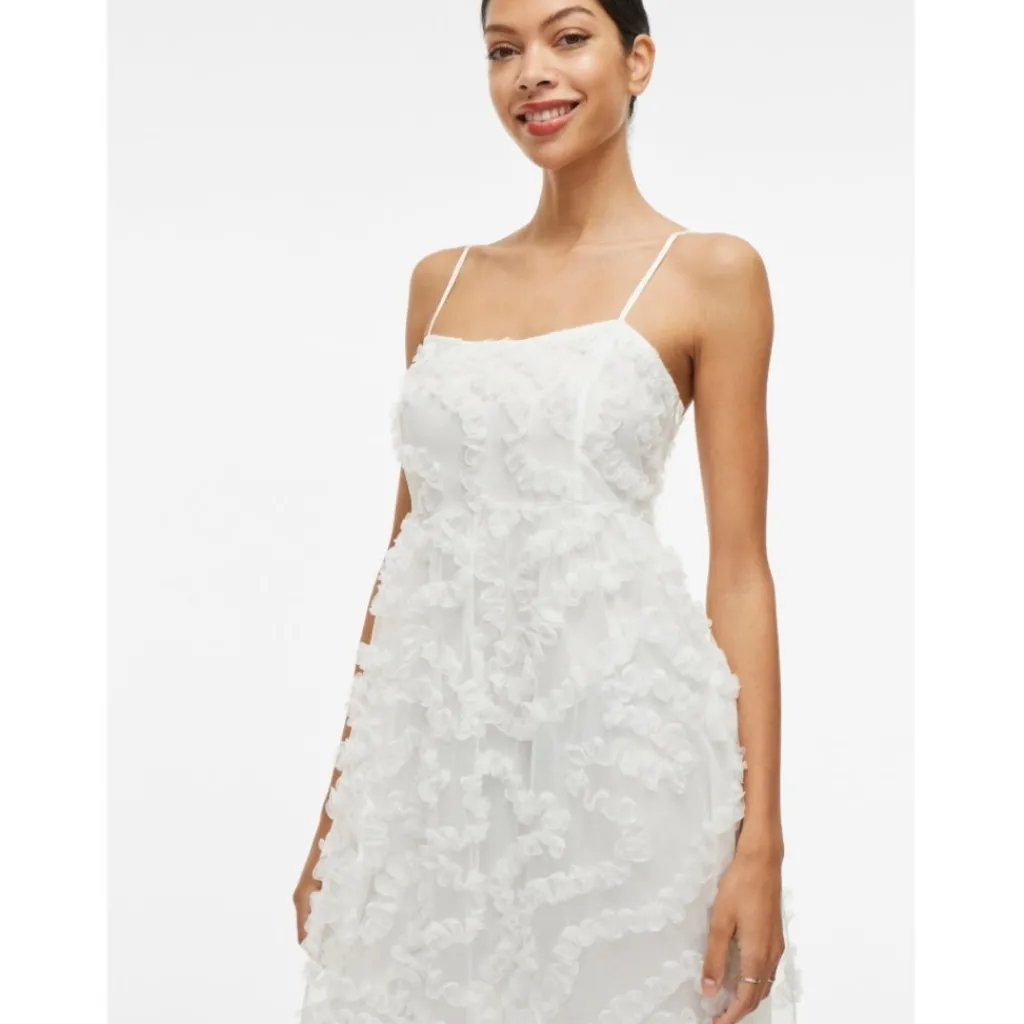 VILA dame kjole VILEONORA - Cloud Dancer Outlet