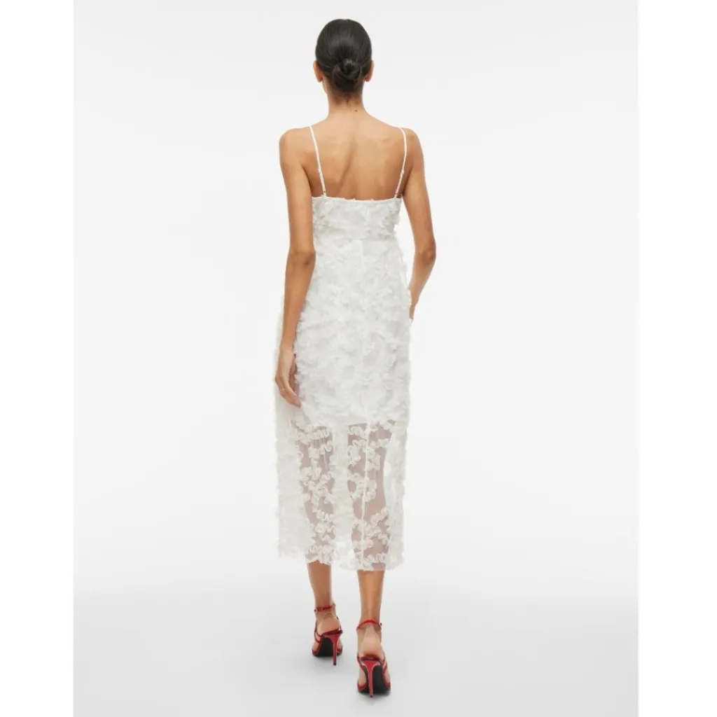 VILA dame kjole VILEONORA - Cloud Dancer Outlet