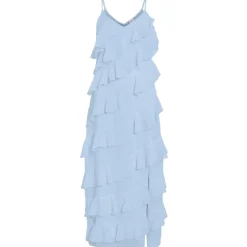 VILA DAME KJOLE VILUNA - Cashmere Blue New