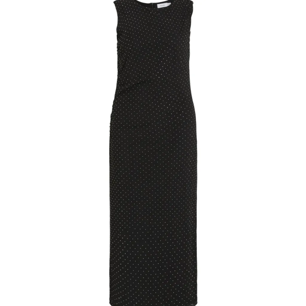 VILA Dame Kjole VIMINNA - Black Beauty Best