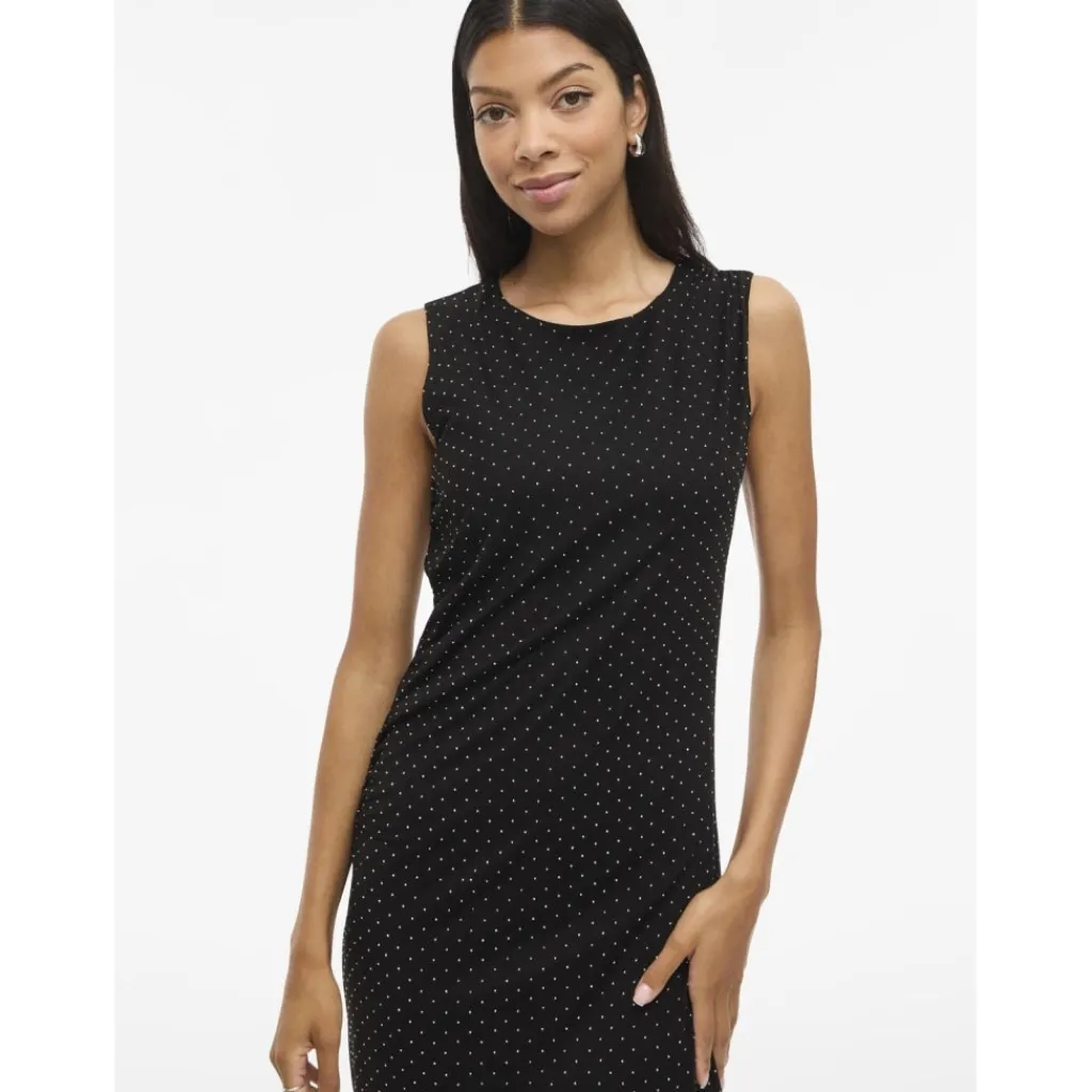 VILA Dame Kjole VIMINNA - Black Beauty Best