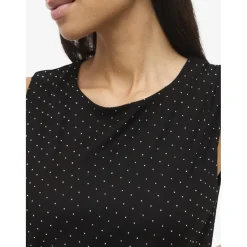 VILA Dame Kjole VIMINNA - Black Beauty Best
