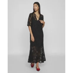 VILA dame kjole VINALINA - Black Outlet