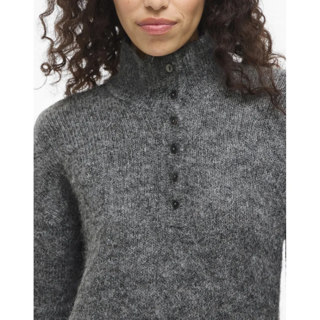 VILA dame kjole VINYNNI - Dark grey melange