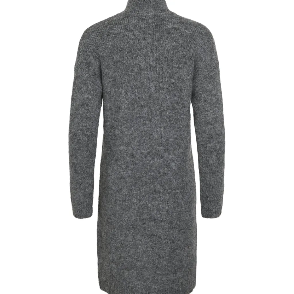VILA dame kjole VINYNNI - Dark grey melange