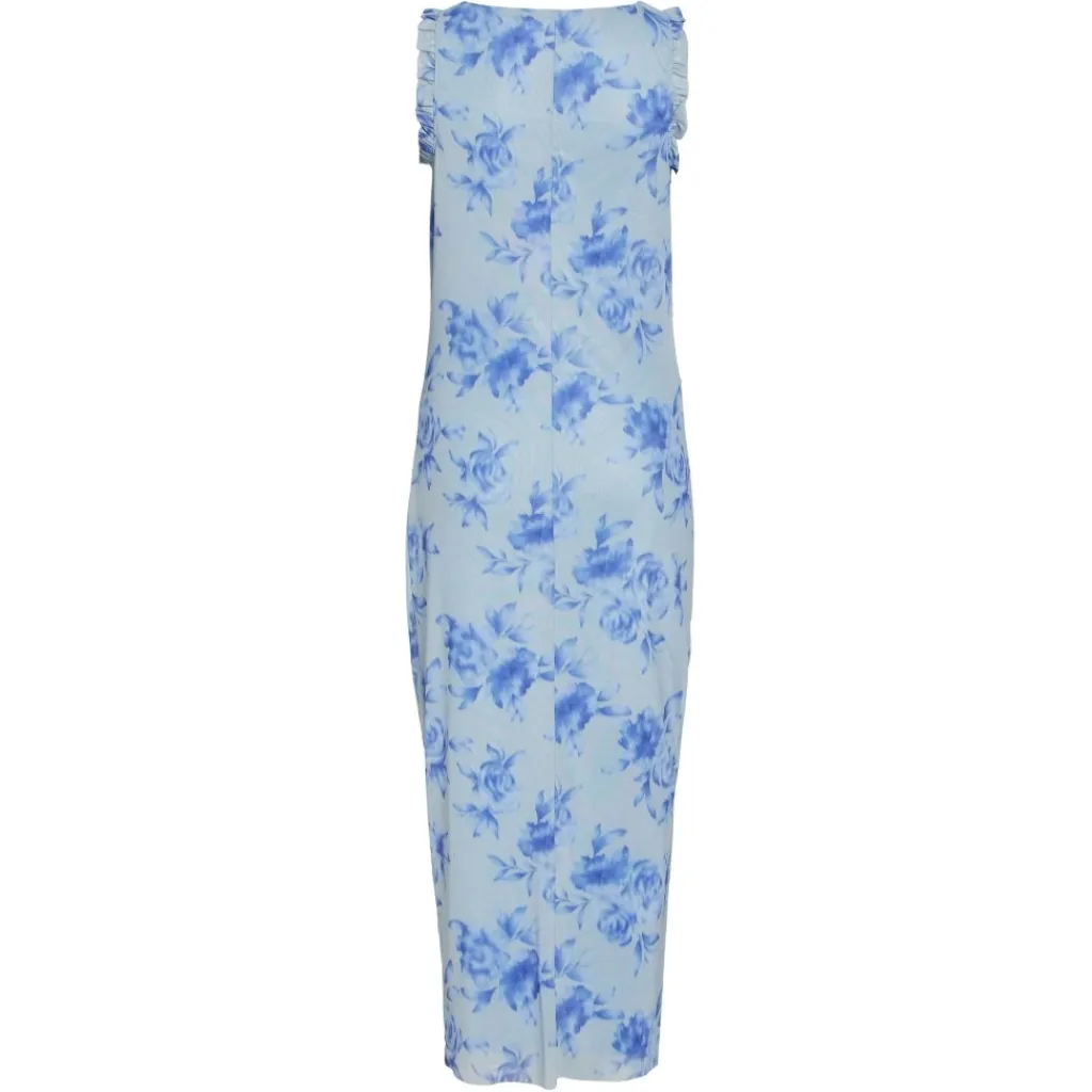 VILA dame kjole VIRIKKE - Kentucky Blue BLUE ROSE Hot