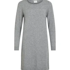 VILA dame kjole VIRIL - Medium grey melange Discount