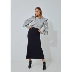 VILA dame nederdel VIDIANA - Black Outlet