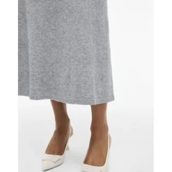 VILA dame nederdel VIRIL - Medium grey melange