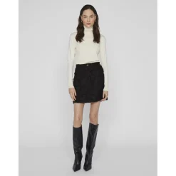 VILA dame nederdel VISEIA - Black Best