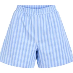 VILA DAME SHORTS VIASTANA - Kentucky Blue Stripes