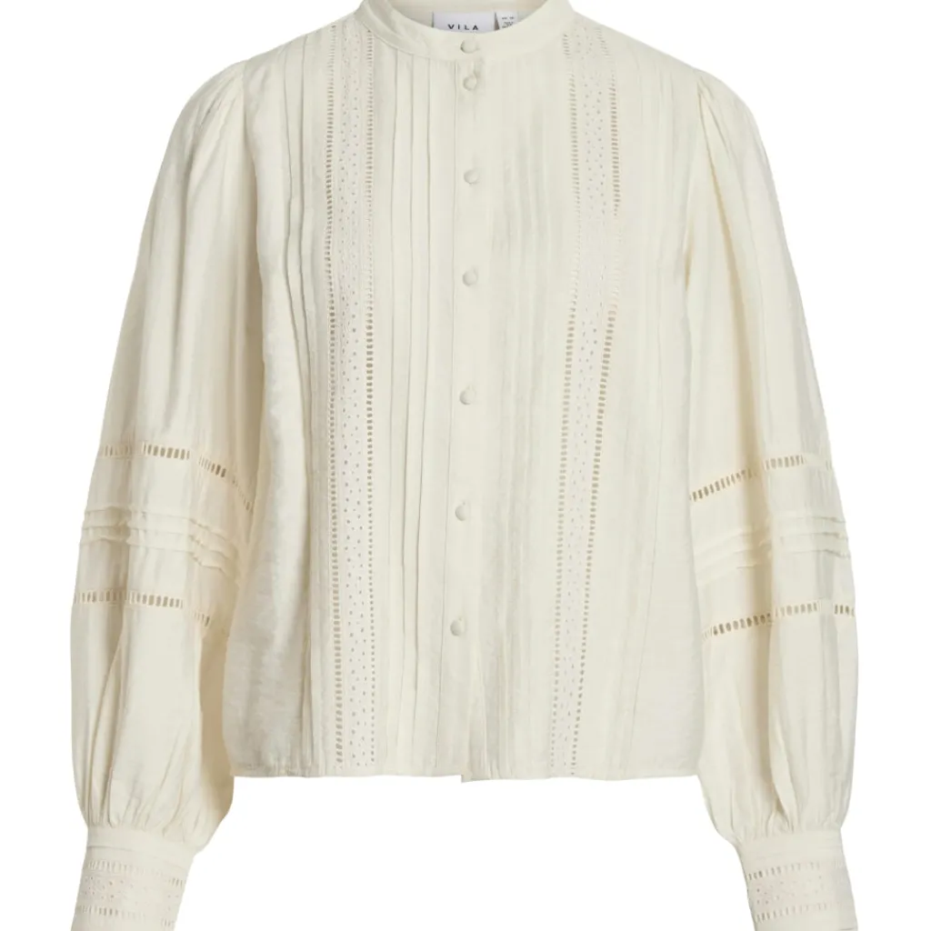 VILA dame skjorte VIANNA - Birch Clearance