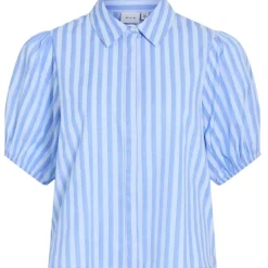 VILA DAME SKJORTE VIASTANA - Kentucky Blue Stripes Discount