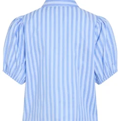 VILA DAME SKJORTE VIASTANA - Kentucky Blue Stripes Discount