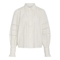 VILA dame skjorte VICORLINA - Cloud Dancer