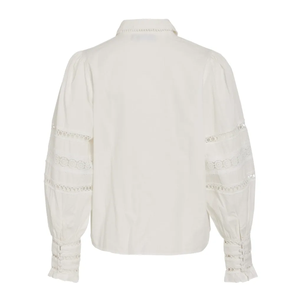 VILA dame skjorte VICORLINA - Cloud Dancer