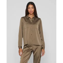 VILA dame skjorte VIJETRA - Dusty Olive Clearance