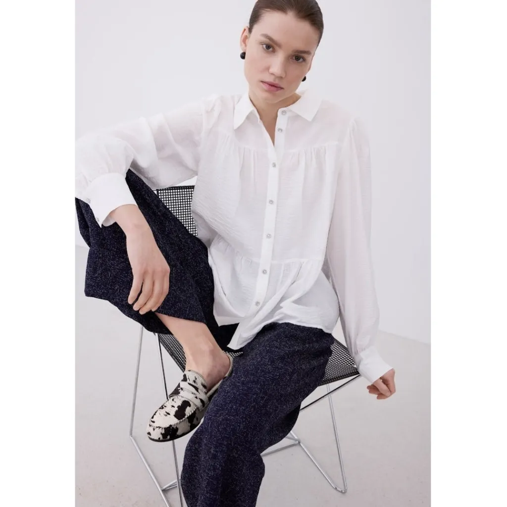 VILA dame skjorte VIKATRIA - Cloud Dancer Best