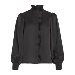 VILA dame skjorte VILUTTO - Black Beauty Hot