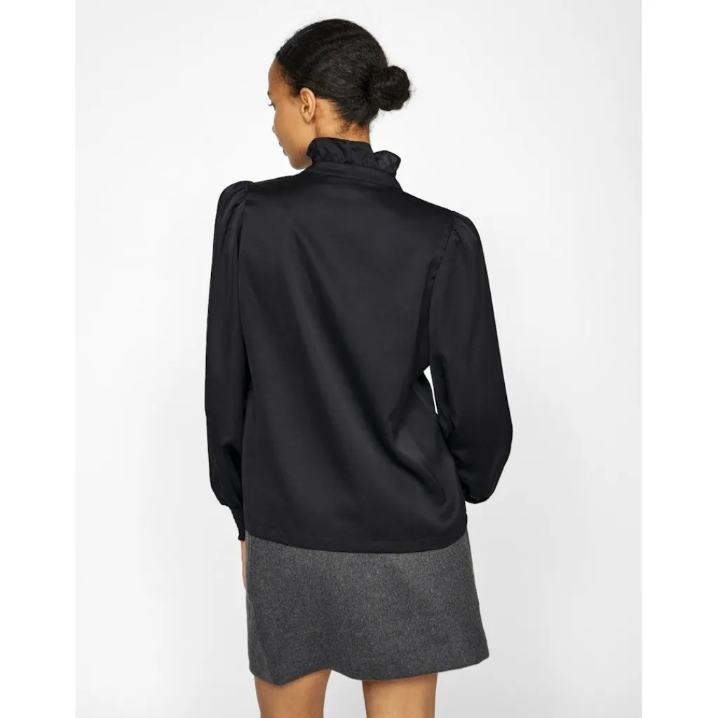 VILA dame skjorte VILUTTO - Black Beauty Hot