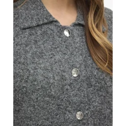 VILA dame strik kjole URI - Medium grey melange Sale