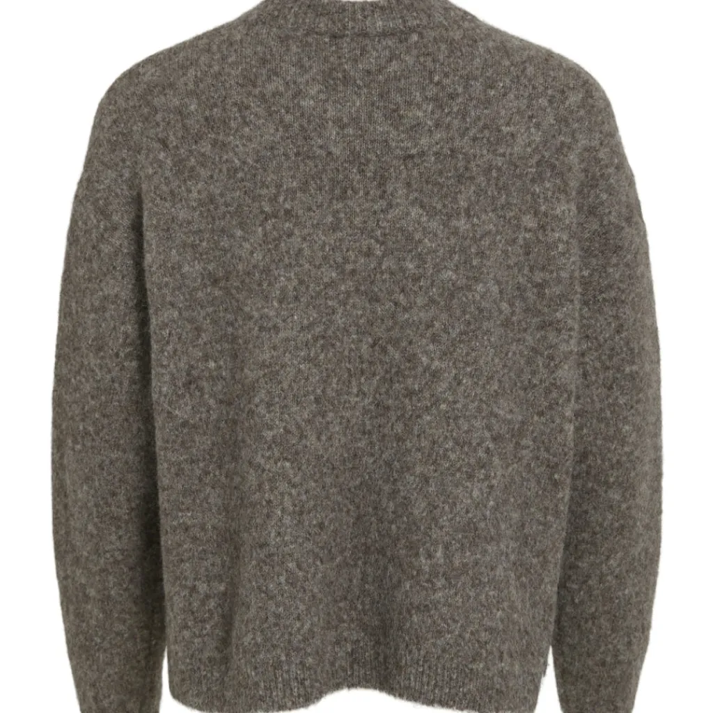 VILA dame strik VIJADA - Taupe Gray MELANGE Best