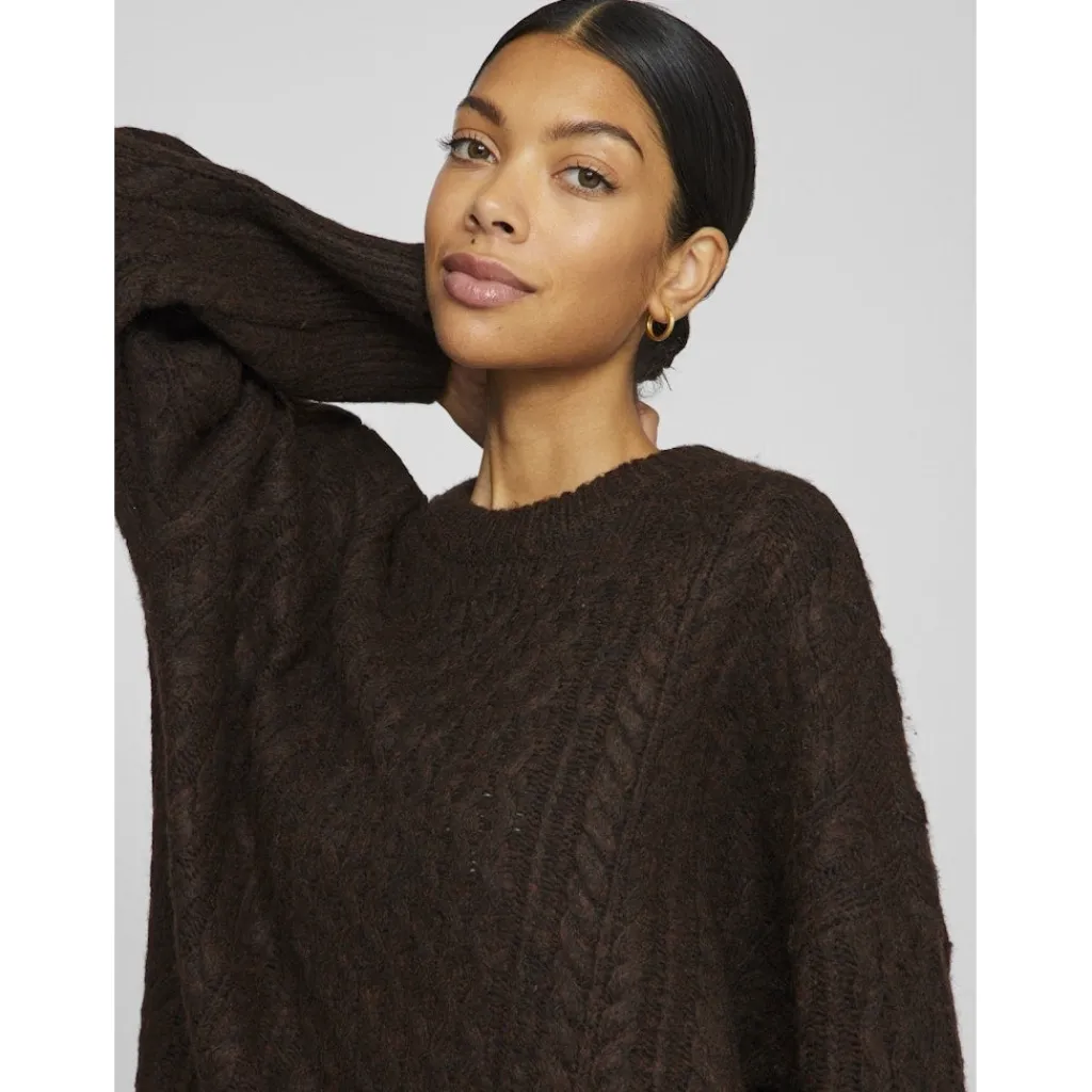 VILA dame strik VIKAIA - Coffee Bean Best