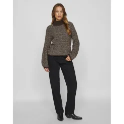 VILA dame strik VILORY - Coffee Bean Best