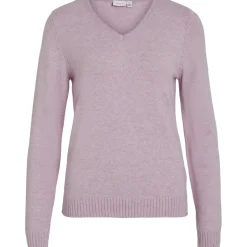 VILA dame strik VIRIL - Winsome Orchid MELANGE New