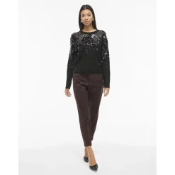 VILA dame strik VISIQUIN - Black Beauty Outlet