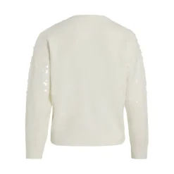 VILA dame strik VISIQUIN - White Discount