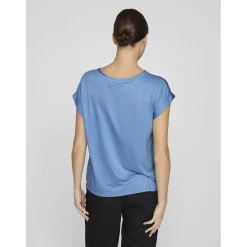 VILA dame top VIELLETTE - Blissful Blue New