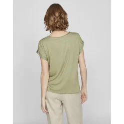 VILA dame top VIELLETTE - Oil Green Outlet