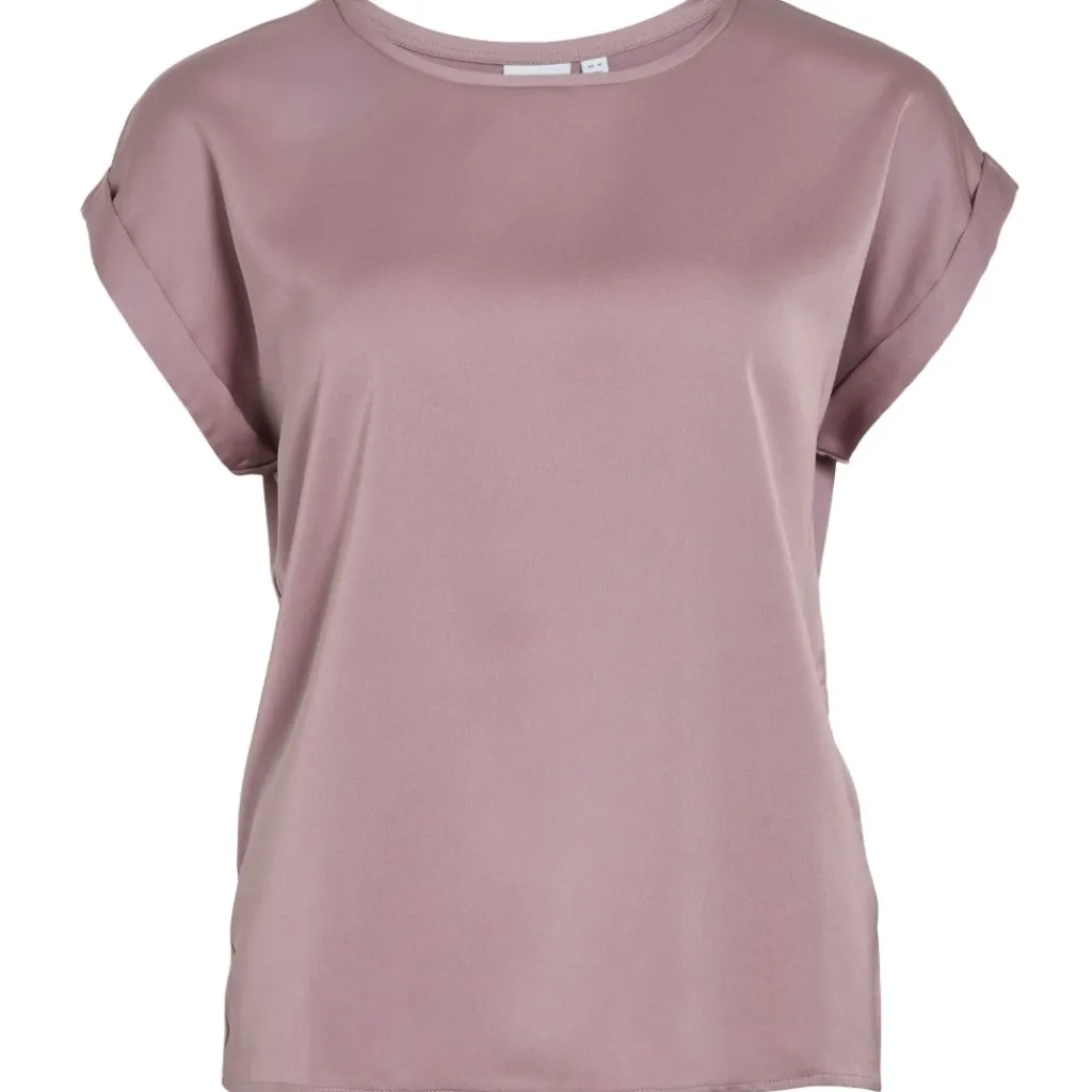 VILA dame top VIELLETTE - Toadstool Hot