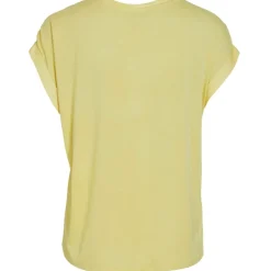 VILA dame top VIELLETTE - pale banana Outlet